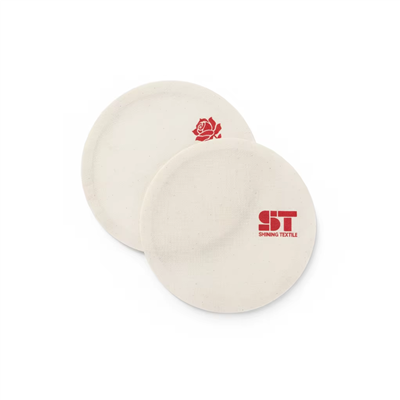 Logo Round Rose Cotton Single-defnyddiwch Coaster For Coffee Shop